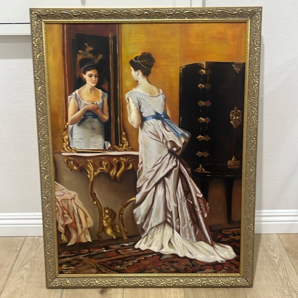 Woman in the mirror